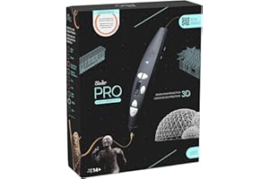 3Doodler PRO (2025) Penna di stampa 3D, strumento di progettazione e prototipazione per professionisti creativi, include materiali plastici speciali, set di ugelli intercambiabili e altro ancora