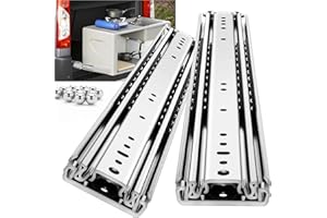 YENUO Heavy Duty Drawer Runners 300 400 500 600 700 800 900 1000 mm Full Extension Ball Bearing Slides Rails Guide Glides Track 200KG (W:76mm- (Without Lock), 30 inch (750mm))