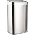 NETTA 50L Sensor Bin for Kitchen - Large Touch-Free Automatic Motion Sensor Waste Rubbish Bin, Dustbin, Trash Can - Rectangular Stainless Steel Silver 50 Litre