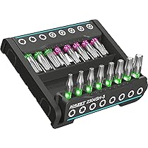 HAZET - Smart Holder 2304SH-11, praktische 8-delige gereedschapshouder, uitgang 6,3 (1/4), opslag van metalen onderdelen, opslag op de werkplek, veiligheid, Made in Germany