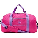 United Colors of Benetton Unisex Omuz Askılı Seyahat El Valizi Spor &Ccedil;antası (Pembe) 21062