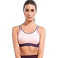 Enamor Innovations Antimicrobial, Side Shaper, Women's Cotton Medium Impact Sports Bra - Fixed Cup, Padded, Wirefree, High Coverage - SB28