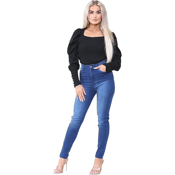 989Zé ENZO Jeans Skinny Da Donna, Elasticizzati, Stile Casual - Foto 2