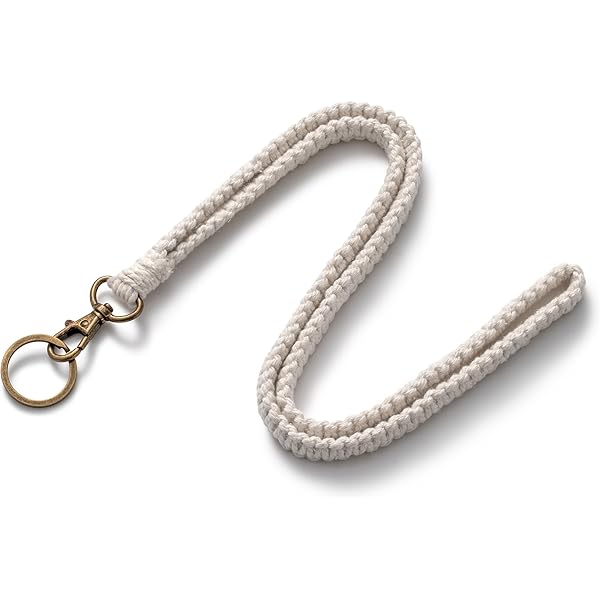 Cordon Tour De Cou - Lanyard Strap Neck Tour De Cou Badge | Lanière Tressée Lanière De Porte Badge | Longueur Réglable Collier Tressé Robuste Pour Clés, USB, Sifflet, Cartes ID Et