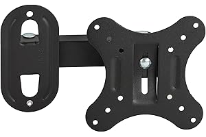 Link LKBR46 Support Mural 2 articulations pour écran 13-27" jusqu'à Vesa 100 x 100 cm Orientation Verticale et Horizontale