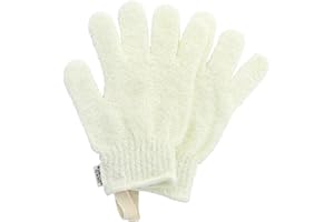 OMNIA BOTANICA - Gant de friction exfoliant - Massage du corps tonifiant - Peau nette et adoucie - Gant de bain - Gommage corps - Spa - Exfoliation intermédiaire