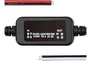 Xdingjiala DC 12V/24V to 4.2V Buck Converter Module DC 8-30V to 4.2V 3A 12.6W Power Transformer Step-down Converter for Car, Auto, Vehicle, Motor, LED,etc