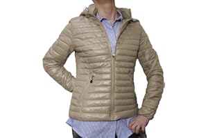 FANTASY Giacca 100 Grammi Leggera Foderata Avvitata Ecologica Piumino Trapuntino Cappuccio Mezza Stagione Donna Ragazza Moda
