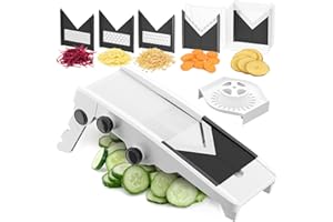 MUELLER AUSTRIA Mueller Multi Blade Adjustable Mandoline Cheese/Vegetable Slicer, Cutter, Shredder with Precise Maximum Adjustability