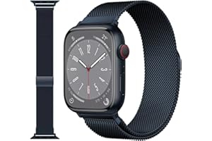 TOWONSHY Original Milanese Loop Kompatibel mit Apple Watch Armband 49mm 45mm 44mm 42mm 41mm 40mm 38mm, Ersatzband für iwatch Series 9, Ultra/Ultra 2,SE, Series 8 7 6 5 4 3 2 1