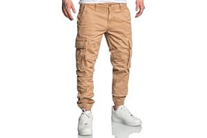 REPUBLIX Herren Jogger Cargo Chino Jeans Hose R7020