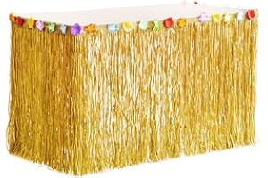 SALADOCY Hawaii Tischröcke, Hawaiian Tischrock Tropische Party Dekorationen, Sommer Garden Beach Party Dekoration Hawaii Bar BBQ Tropischen Strand Dekoration