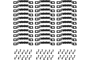 HSYTEK 30 Stück Bilderhaken, Bildaufhänger mit Schrauben, Bilderrahmen Aufhänger, Aufhänger für Bilder, Haken für Bilderrahmen Einseitige gezackte, Bildaufhängung für Gemälde Bilderrahmen Kunstwerke, schwarz