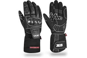 TLA TROOPS LEGEND RACING APPAREL TLA YUK Guanti moto invernali impermeabili con protezioni nocche omologati CE, unisex uomo/donna, Guanti da moto e scooter, imbottitura con membrana protettiva per clima freddo.