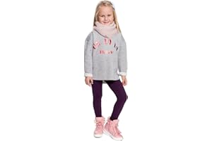 hi!mom Leggings Isolés pour Enfants pour l'hiver Pantalon Polaire Thermique pour Leggings pour Filles Leggings d'hiver à Doublure épaisse Leggings Chauds en Coton I Taille 2-13 Ans