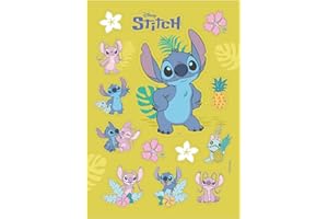 Dekora, Oblea Recortable Comestible Stitch, Decoración para Tarta de Cumpleaños Infantiles, Adornos para Pasteles, Cupcakes y Otros Postres