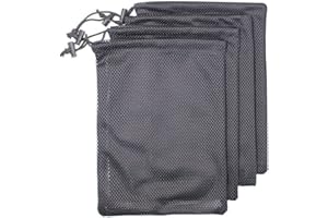 HREDZEO Sac De Cordon en Maille, 5 Pièces en Nylon AvecCordon de Serrage, Sacs de Rangement en Filet, Sac de Rangement, Pochette Avec Cordon de Serrage pour la Salle de Sport et les Voyages