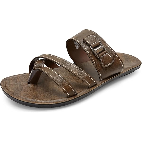 Buy VKC Stile 2624 Brown Men Slipper Size 6 at Amazon.in