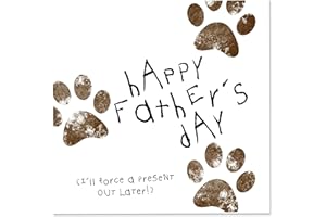 NOTNICETHINGS Incredibly Funny Card Card For Dog Owners and Lovers, Gift for Light Hearted Laughter, Happy Fathers Day From Son or Daughter