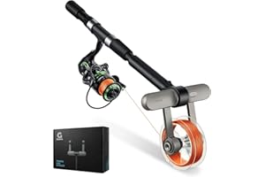 Gonex Fishing Line Spooler Reel Spooler Line Winder Spooling Tool for Spinning Casting Trolling Reel, No Line Twist Portable Fishing Gear Equipment Gifts for Men