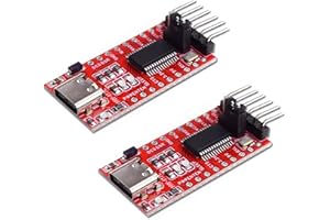 iHaospace 2 x USB C zu TTL Serial Konverter Adapter modul Serial 3,3V und 5V kompatibel mit FT232RL kompatibel mit Arduino