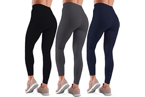 Love My Fashions® 3 Pack Leggings for Women UK High Waisted Fleece Lined Black Leggings Womens Tummy Control Soft Stretchy Gym Workout