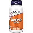 Now Foods, CoQ10 (Coenzyme Q10), 100mg, with Hawthorn, 90 Vegan Tablets, Lab-Tested, Gluten Free, Soy Free, Vegetarian, Non-GMO