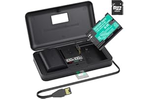 PALOGREEN 2 LP-E6 akumulator zastępczy 2850 mAh z wbudowanym kablem USB LCD ładowarka z portem typu C do LP-E6, LP-E6NH, Canon Eos 5D Mark II/III/IV, 5DS, 5DS R, 6D, 7D, 7D Mark II, 60D, 70D, 80D kamera cyfrowa