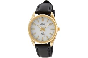 Lorus dam analog kvartsur med läderarmband RY518AX9, Oro, Rem