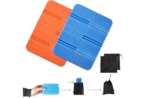 LENXNMY 2PCS Folding Foam Sit Mat Thermally Insulated Folding Seat Pad Moisture-Proof Folding Seat Mat XPE Portable Waterproof Mat for Outdoor Camping Park Picnic Hiking Playground
