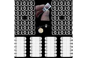 WAORZMK Fairy Light Hooks, 40 Mini Clear Sticky Hooks & 48 Removable Small Self Adhesive Strips, Multi-Function Decor Wall Hanging Clips for Home, Office, School, Clear Damage-Free Hanging