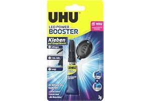 UHU LED-Light Booster, limning med en knapptryckning – ljusaktiverat reparationslim 3 g