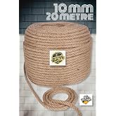 Flea Market J&uuml;t Halat İp 10mm 20 Metre, Kendir İp, Hasır İp, Dekor İpi