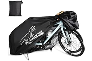ROCK TAKIN Bike Cover for 1, 2 or 3 Bikes Outdoor Waterproof, Heavy Duty Bicycle Cover with Reflective Strips Storage Bag Rain Dust UV Wind Proof Bike Tarp for Mountain Road Electric Bike