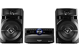 Panasonic SC-UX100E-K Black 300W Mini Hi-Fi System with Bluetooth, USB, CD Player, FM Radio, Manual EQ
