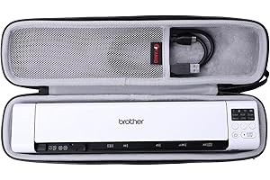 XANAD Hard Case for Brother DS-640D / DS-740 / DS-940DW / DS-720D / Doxie Go SE Document Scanner (Grey Lining)