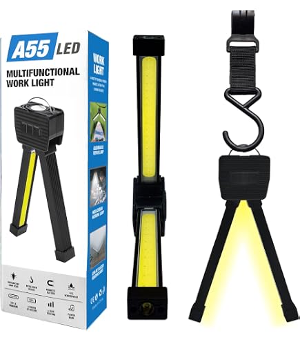 JOAASU Posing Lamp Gym – Wiederaufladbare LED-Arbeitsleuchte Mit Magnet, 7 Helligkeitsstufen, 180° Klappbar (17,8 Cm)