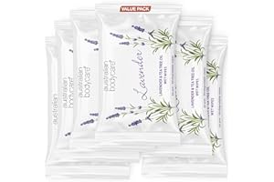AUSTRALIAN BODYCARE Chusteczki nawilżane Lavender & Tea Tree Oil – 144 sztuki (6 opakowań) | Oczyszczające chusteczki do usuwania potu, brudu i makijażu | Nawilżające i chłodzące | Higiena na co dzień | Biodegradowalne
