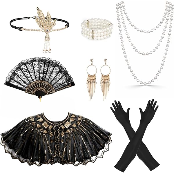 LUCKNIGHT 8PCS Accessoire Annee 20 Homme, Great Gatsby Gangster Costume, Années 1920 Déguisement, avec Beret Homme Montre de Poche Bretelles Noeud Papillon Barbes Manche Lunettes Cravate LUCKNIGHT 8PCS Accessoire Annee 20 Homme, Great Gatsby Gangster Costume, Années 1920 Déguisement, avec Beret Homme Montre de Poche Bretelles Noeud Papillon Barbes Manche Lunettes Cravate