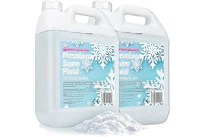 The Glowhouse 2 x 5L premium snöfluid konstgjord snö falsk flytande maskin (totalt 10 liter)