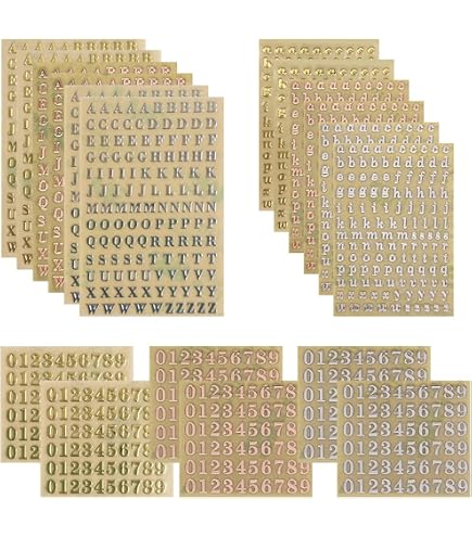 Stickers lettres majuscules en caoutchouc - 182 pcs - Gommettes Alphabet, messages