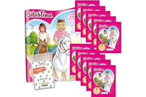 ‎COLLECT-IT.DE MY HOME OF CARDS + TOYS collect-it.de MY HOME OF CARDS + TOYS Exklusive Aufbewahrungshüllen im Bundle mit Bibi & Tina 2023 Sammelstickern (1 Sammelalbum + 10 Tüten)