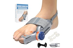 Hazxh Corrector de Juanetes,Corrector Juanetes Pomo Ajustable,Juanetes Corrector de Noche y de Dia Correa de Talón Antideslizante para pie Izquierdo o Derecho Unisex(1 unidad)