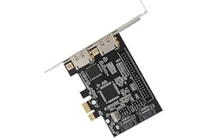 YUNSEITY SATA IDE PCI Express Adapter Card, 2 Port PCIe to SATA ESATA IDE Controller Adapter Card, Support ATA Hard Drives, 3Gb/s Speed