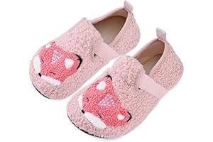 IceUnicorn Kids Hausschuhe Mädchen Jungen Süße Cartoon-Tier Pantoffeln Winter Warm Plüsch Rutschfest Kinder Hausschuhe