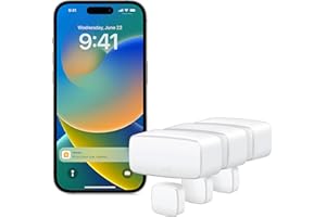 Eve Door & Window (Matter) pack de 3 – sensor inteligente, seguridad para tu hogar, compatible con Apple Home, Alexa, Google Home, SmartThings, requiere un router de borde Thread