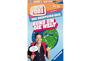 Ravensburger 22492 - Checker Tobi - Rund um die Welt - Das Abenteuerquiz für Kinder ab 7 Jahren, Quiz & Mitmachspiel für Kinder und Familien, für 2-4 Spieler