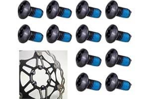 ORMROMRA Lot de 12 vis pour disques de frein de vélo, embouts de frein, vis de frein à disque, kit de câble de frein pour vélo de montagne, vélo de route (noir)