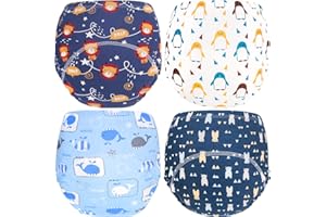 ORPAPA Baby Kleinkind Töpfchen Trainingshose Kinder Töpfchen Trainerhose Unterwäsche 4er-Pack Baby Windelhosen Toilettentraining Trainingswäsche 1-4 Jahre