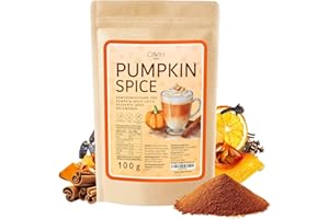 ‎OMH NUTRITION OH MY HEALTH Pumpkin Spice Latte Gewürz 100g für PSL Latte Kürbis Pulver Mischung Kürbisgewürz süß vegan